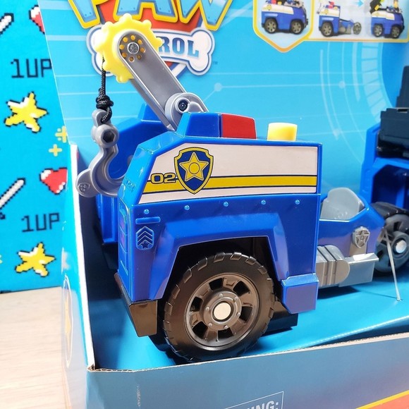 Paw Patrol Chase Split-Second 13" Vehicle 2-in-1 Transforming Police Cruiser - Picture 10 of 12